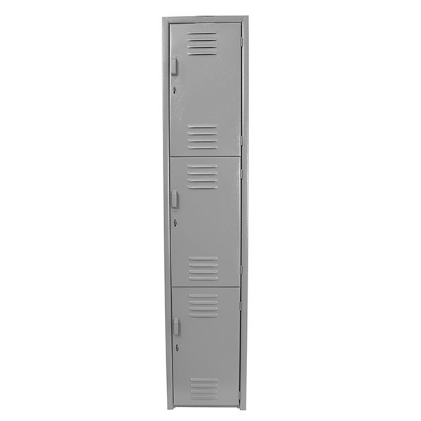 LOCKER 3 PUERTAS SERIE A GRIS - Image 3