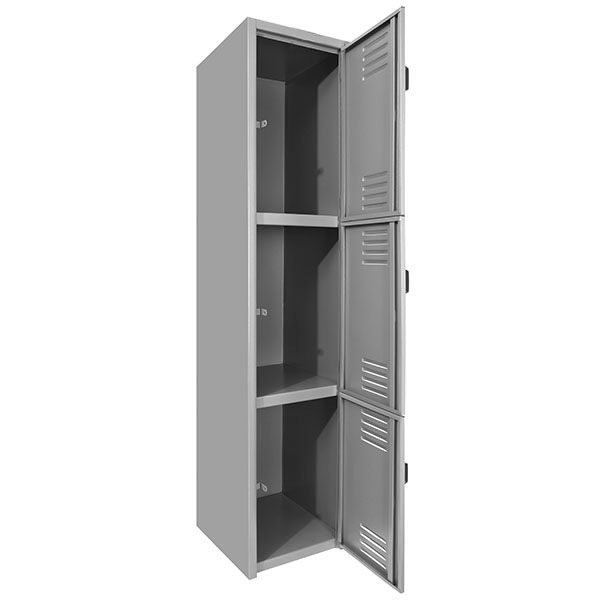 LOCKER 3 PUERTAS SERIE A GRIS - Image 4